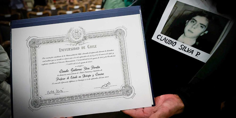 Presentarán el libro "Distinciones póstumas y simbólicas a estudiantes víctimas de desaparición forzada y ejecución política (1973-1990)", trabajo que aborda dicha iniciativa en memoria del alumnado víctima de desaparición forzada o ejecución política durante la dictadura.